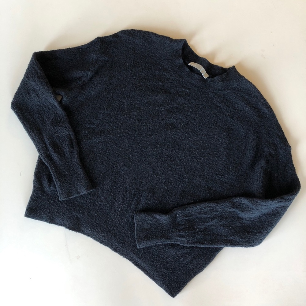 Vince Black wool crewneck sweater